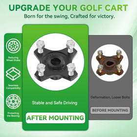 Easy installation with included parts for faster Club Car hub replacement