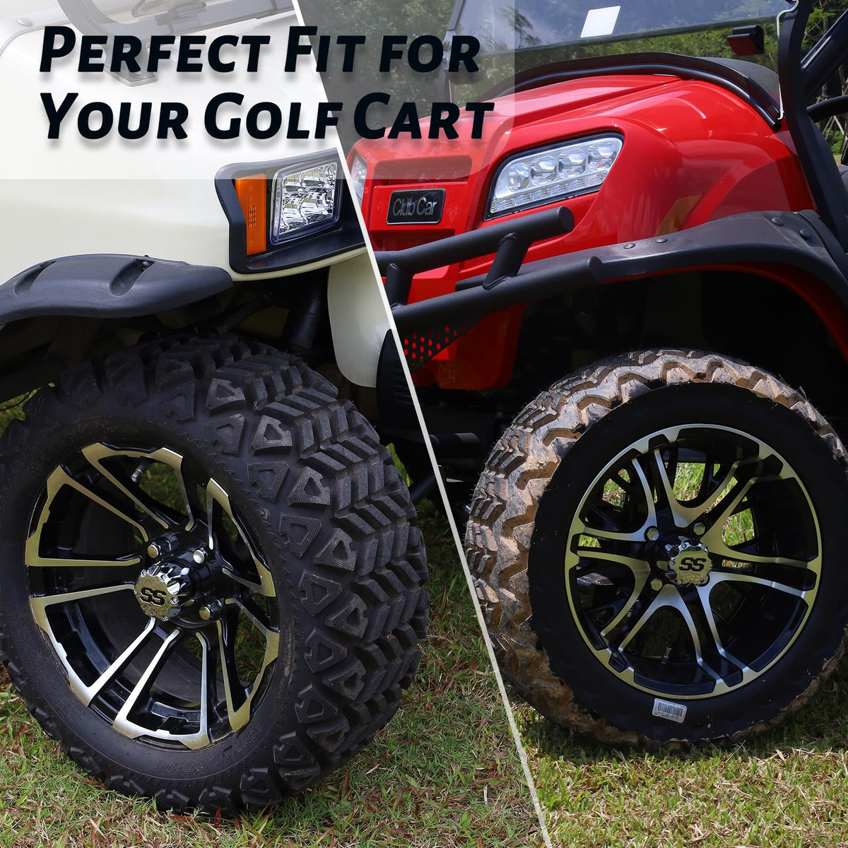 Panglong hubcaps install easily with elastic ring, no tools.