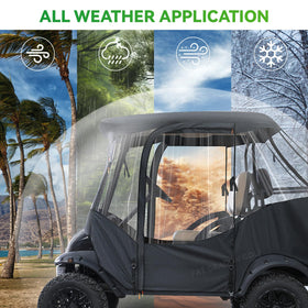 Panglong enclosure durable 600D fabric with six hooks for secure rain cover.