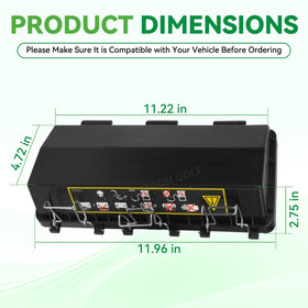 Panglong EZGO air box filter cover model-fitment guide shows compatible EZGO models