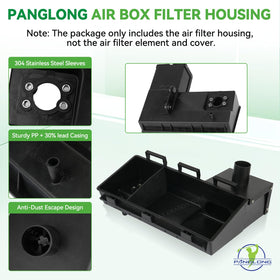 Panglong EZGO air filter inlet cover shields intake from debris.
