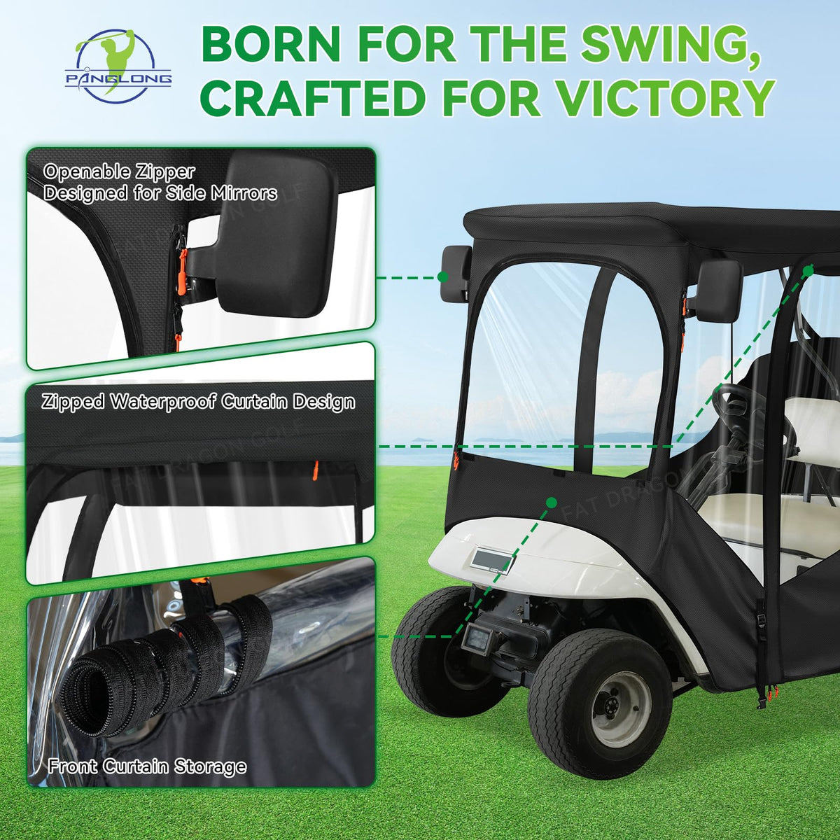 Panglong EZGO enclosure thicker PVC panel improves visibility