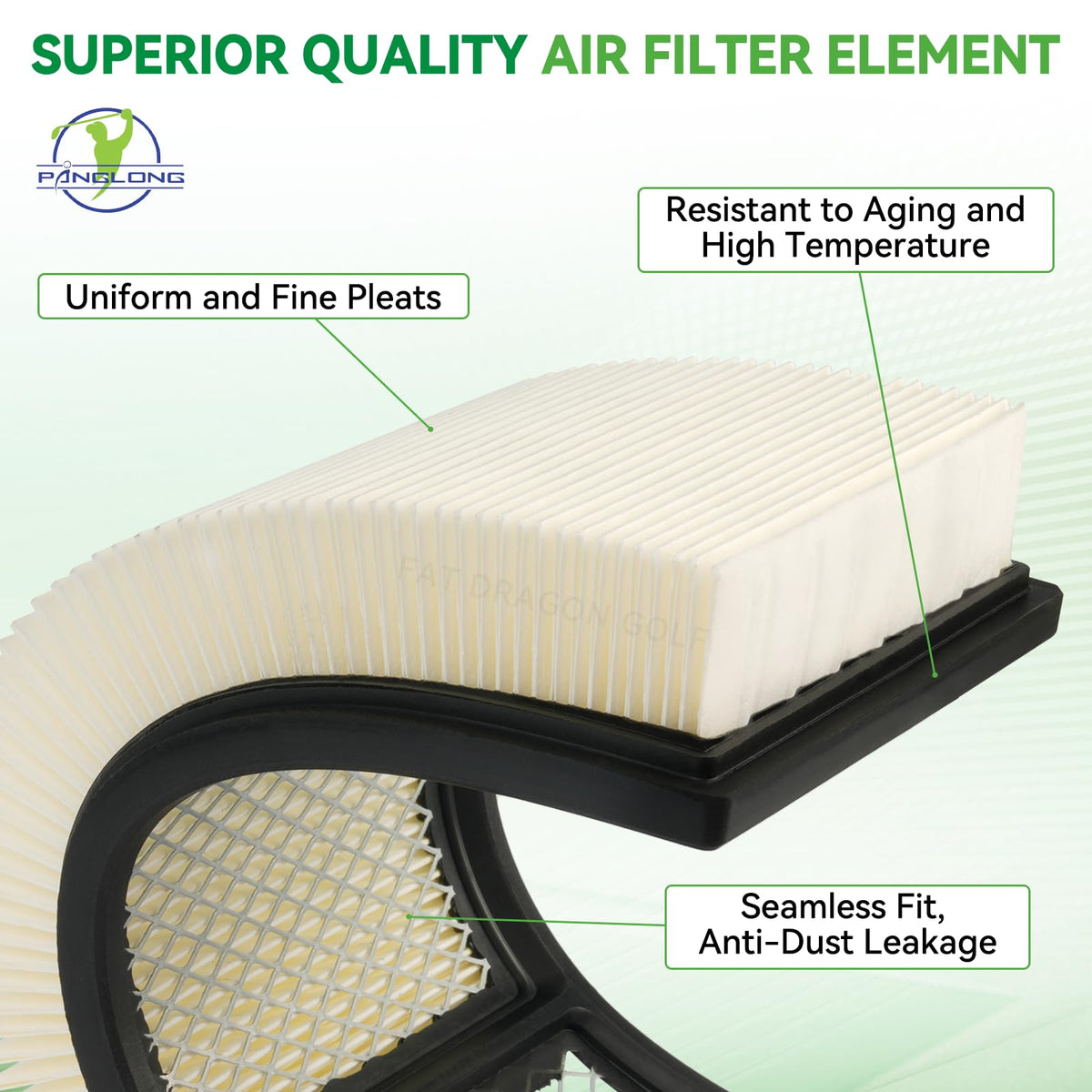 Panglong EZGO air filter cover ensures a tight seal for clean air intake.