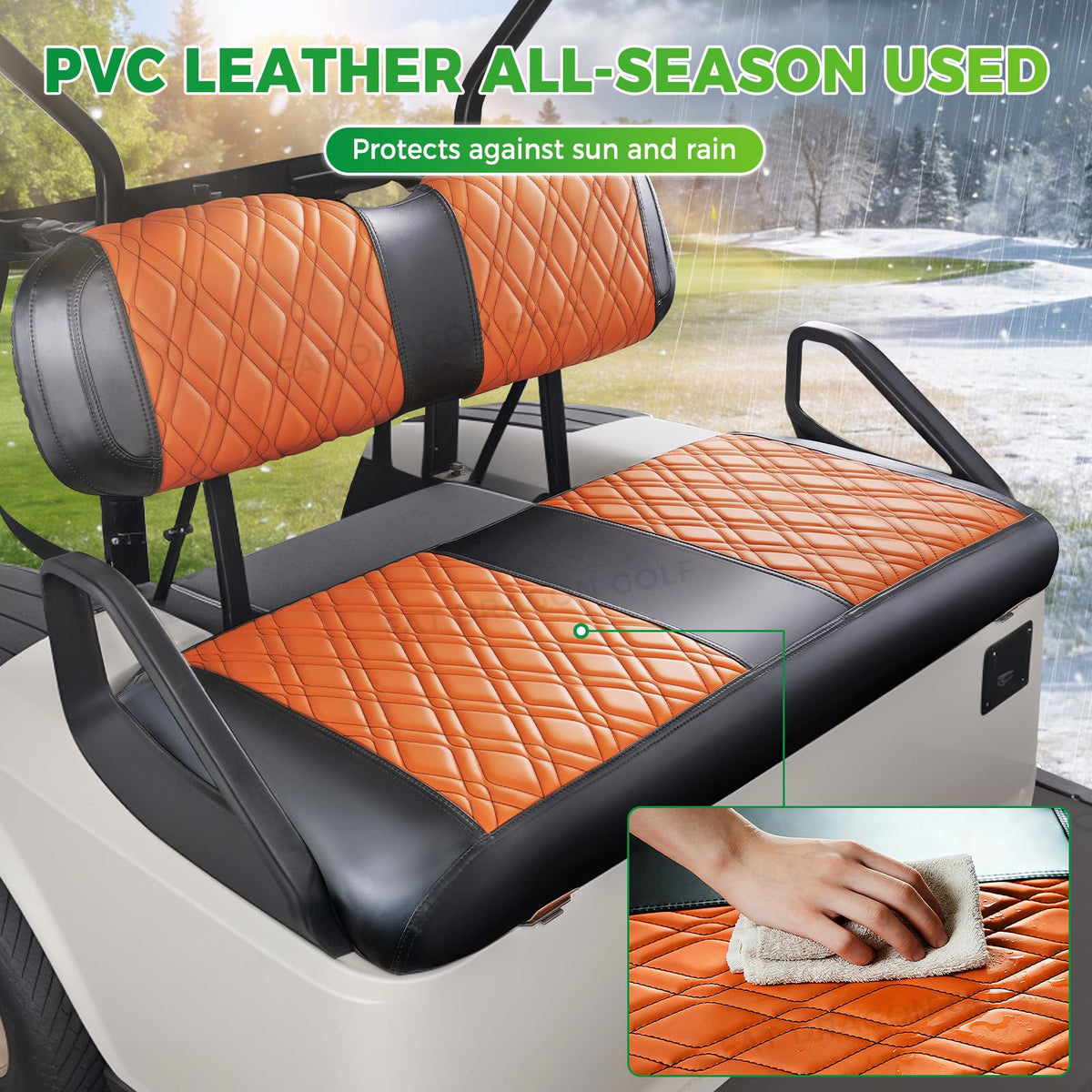 Panglong EZGO installation guide shows two-person fit for wrinkle-free coverage