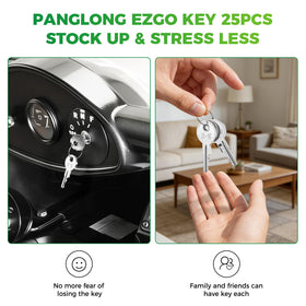 Panglong EZGO keys closeup showing precision and durable finish for daily use