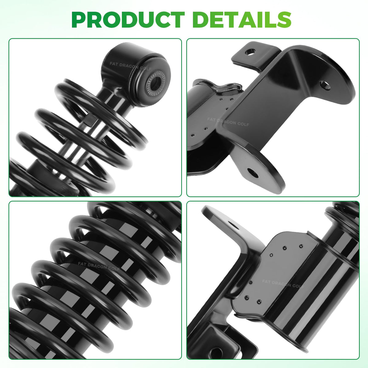 Panglong EZGO RXV front shock strut passenger side improves ride comfort.