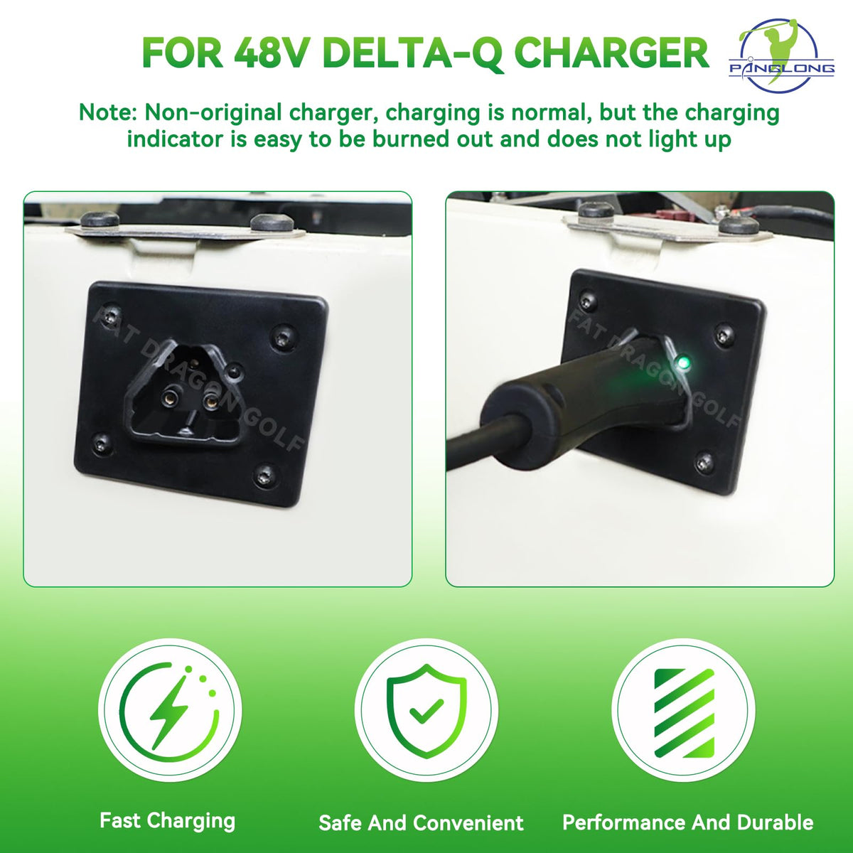 Panglong EZGO RXV 48V receptacle with OEM 602529 for easy replacement.