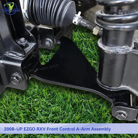 Panglong EZGO RXV front arm assembly, close-up, durable components for long-lasting performance