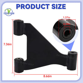 Panglong EZGO RXV front arm assembly, package view, ready-to-install with sleeves