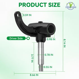 Panglong EZGO RXV front axle spindle left design for reliability