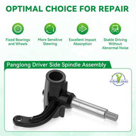 Panglong EZGO RXV spindle left side replacement compatible with OEM 601413/607413