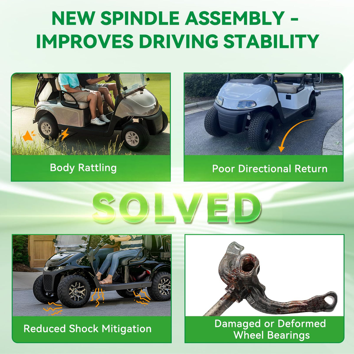 Panglong EZGO RXV steering component enhances steering response and control.