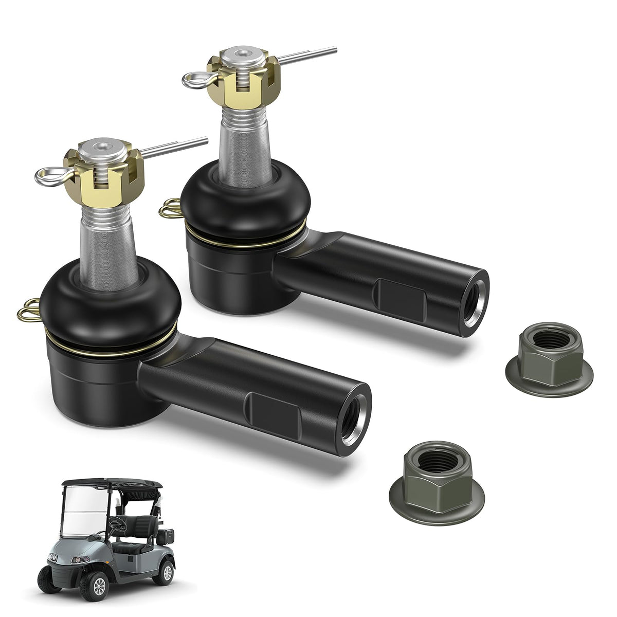 Panglong EZGO RXV tie rod end assembly providing precise steering with OEM fit.