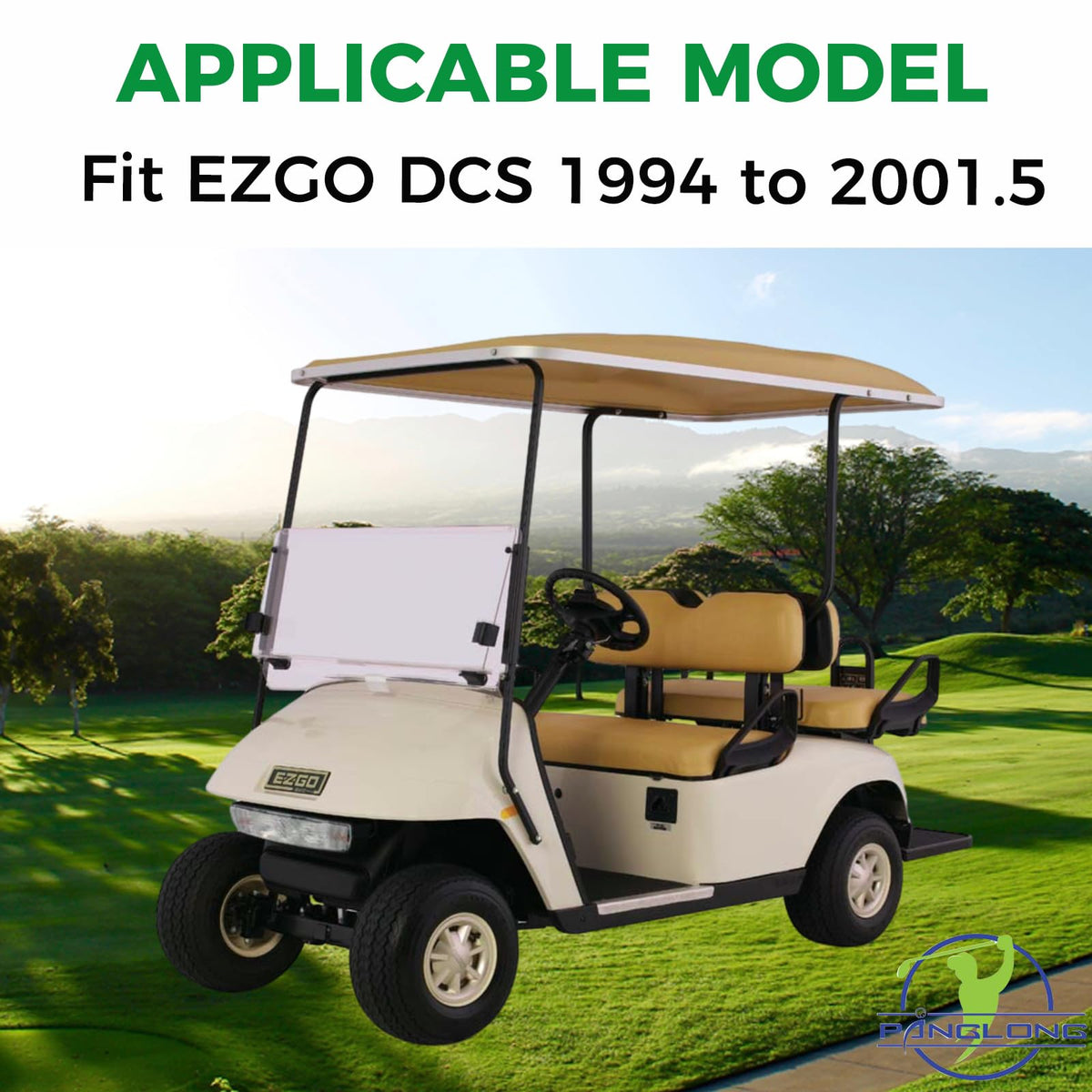 Panglong EZGO spindle kit used in real-world scenarios for smoother steering.