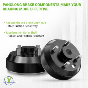 Panglong EZGO TXT brake drum with 24-tooth spline and 3/4-inch center hole