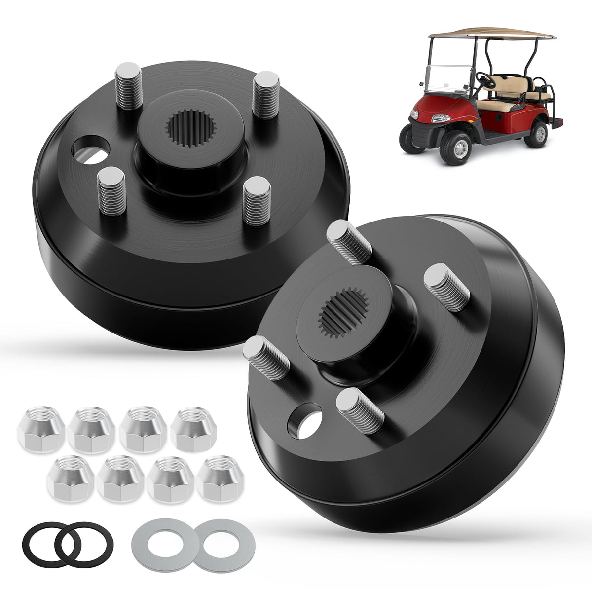 Panglong EZGO TXT brake drum kit front view ready for install