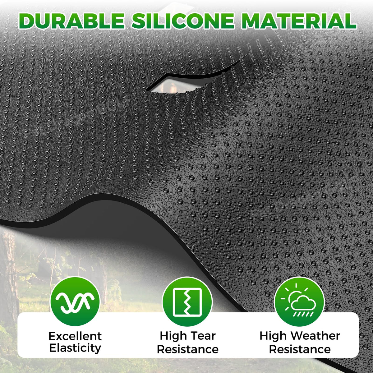 Anti-slip surface helps feet stay secure on Panglong mat.