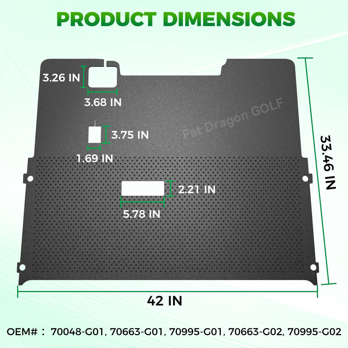 Computer-cut for precise fit and alignment.