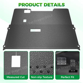 Panglong EZGO TXT floor mat pedal cutouts for easy operation.