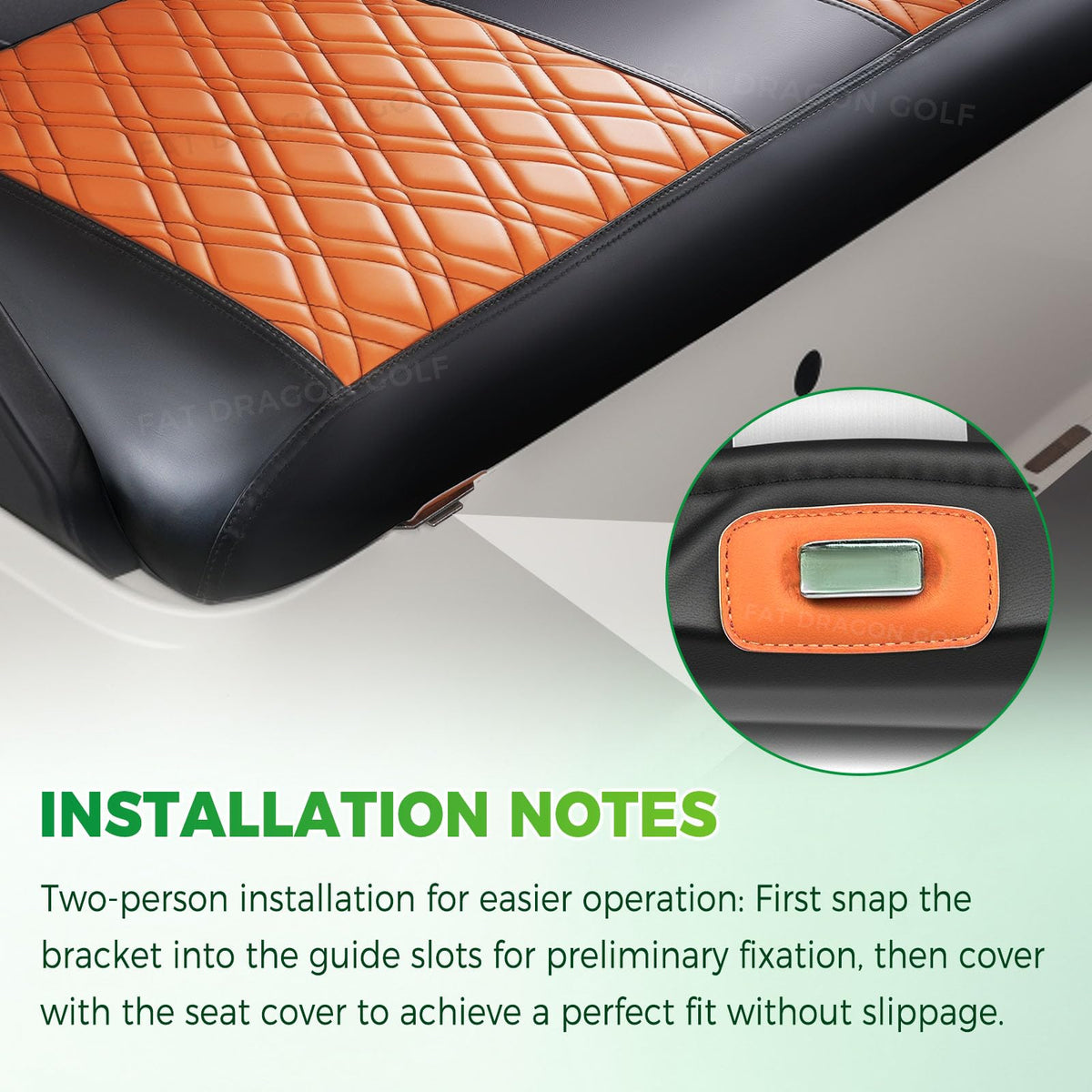 Panglong EZGO TXT front seat fit, OEM-compatible for a seamless look