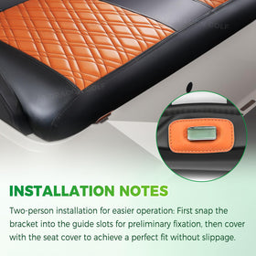 Panglong EZGO TXT front seat fit, OEM-compatible for a seamless look