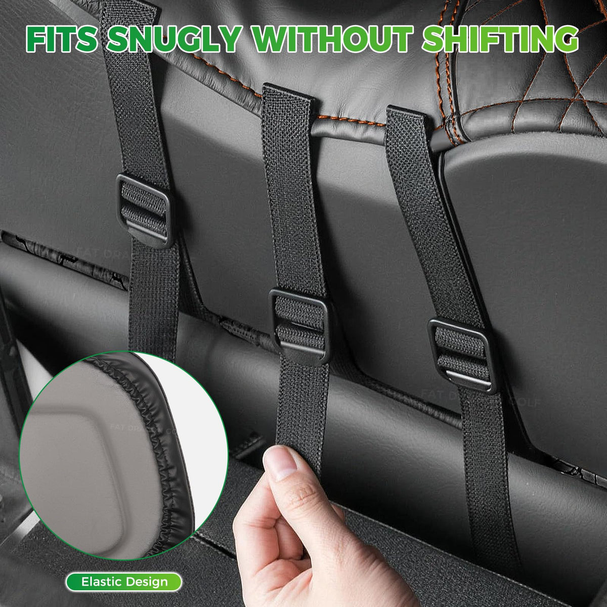 Panglong EZGO TXT front seat cover snug fit for OEM cushions.