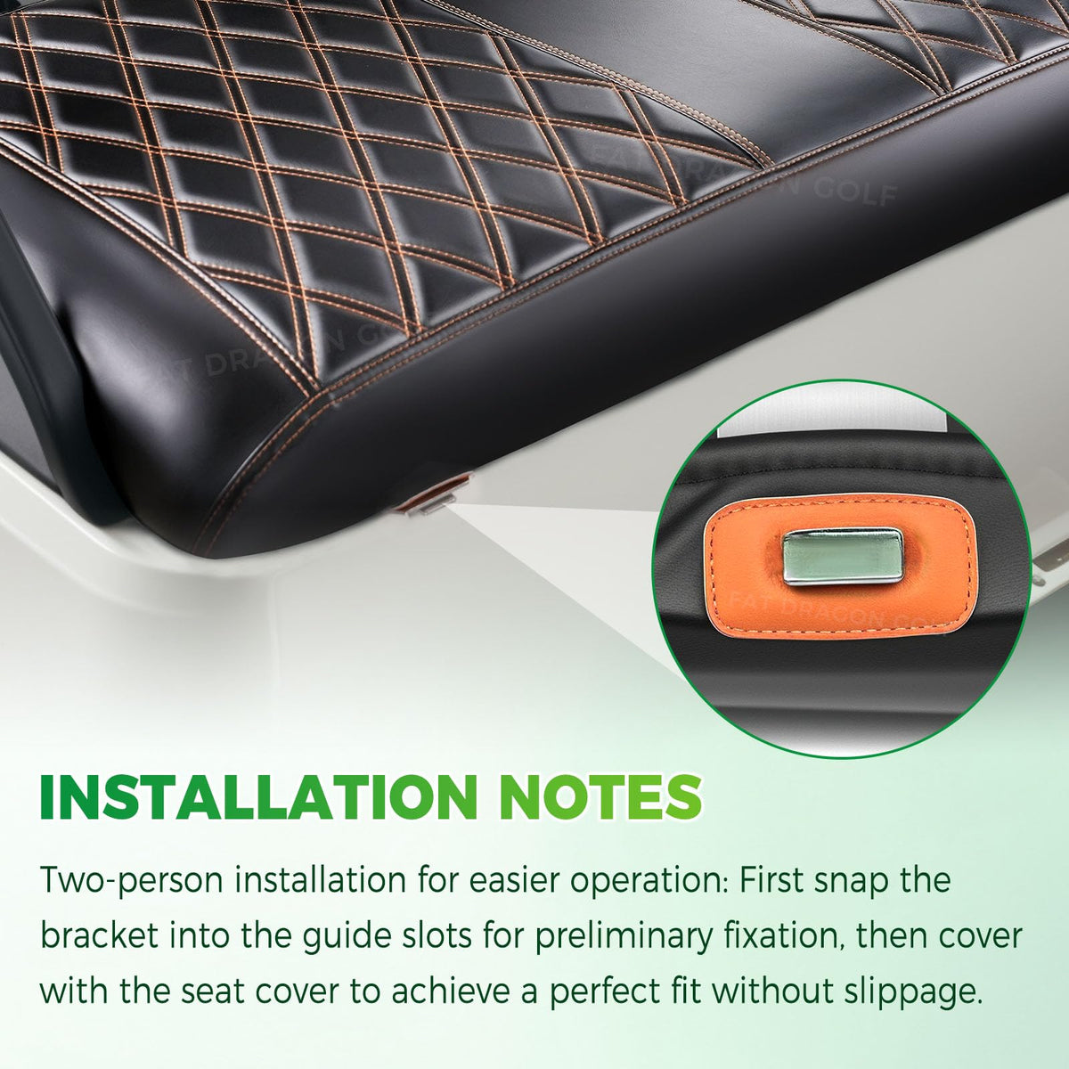 Panglong EZGO TXT classic diamond pattern elevates the cart interior.