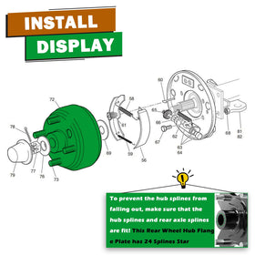 Panglong EZGO TXT replacement brake drums for safer stopping.