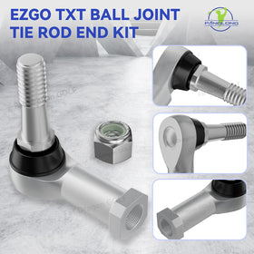 Panglong EZGO TXT tie rod ends driver-side view showing left-hand thread