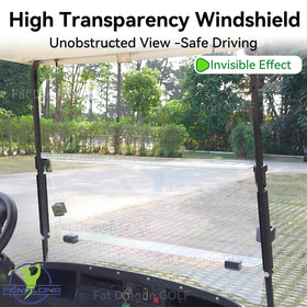 Panglong EZGO TXT windshield front view shows high clarity surface