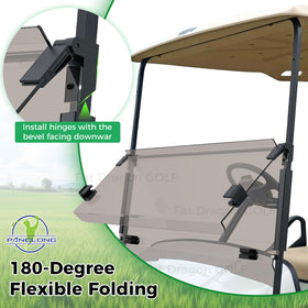 Panglong windshield clips and screws included for quick, drill-free installation