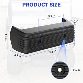 Bumper in a collision scenario showing energy absorption and exterior protection.