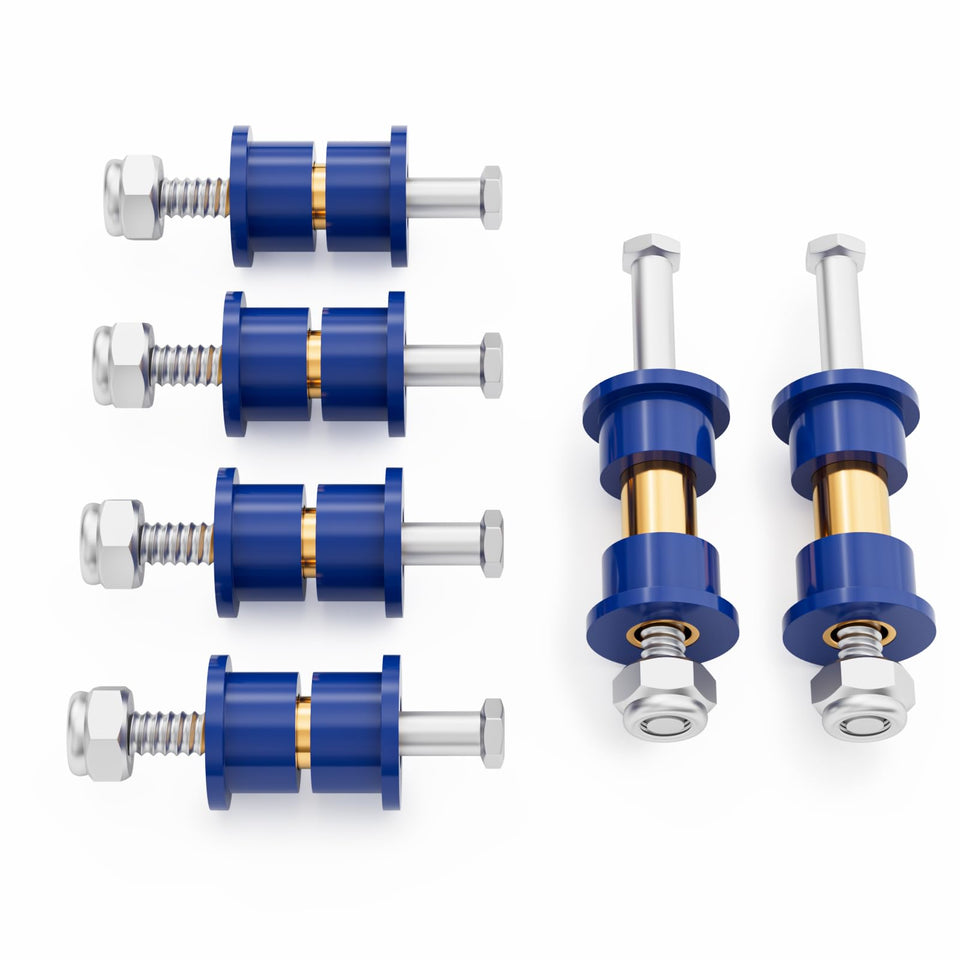 Panglong front upper arm suspension bushing kit for Club Car DS improves stability.