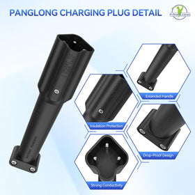 Panglong glass reinforced nylon shell provides insulated, durable protection during charging.