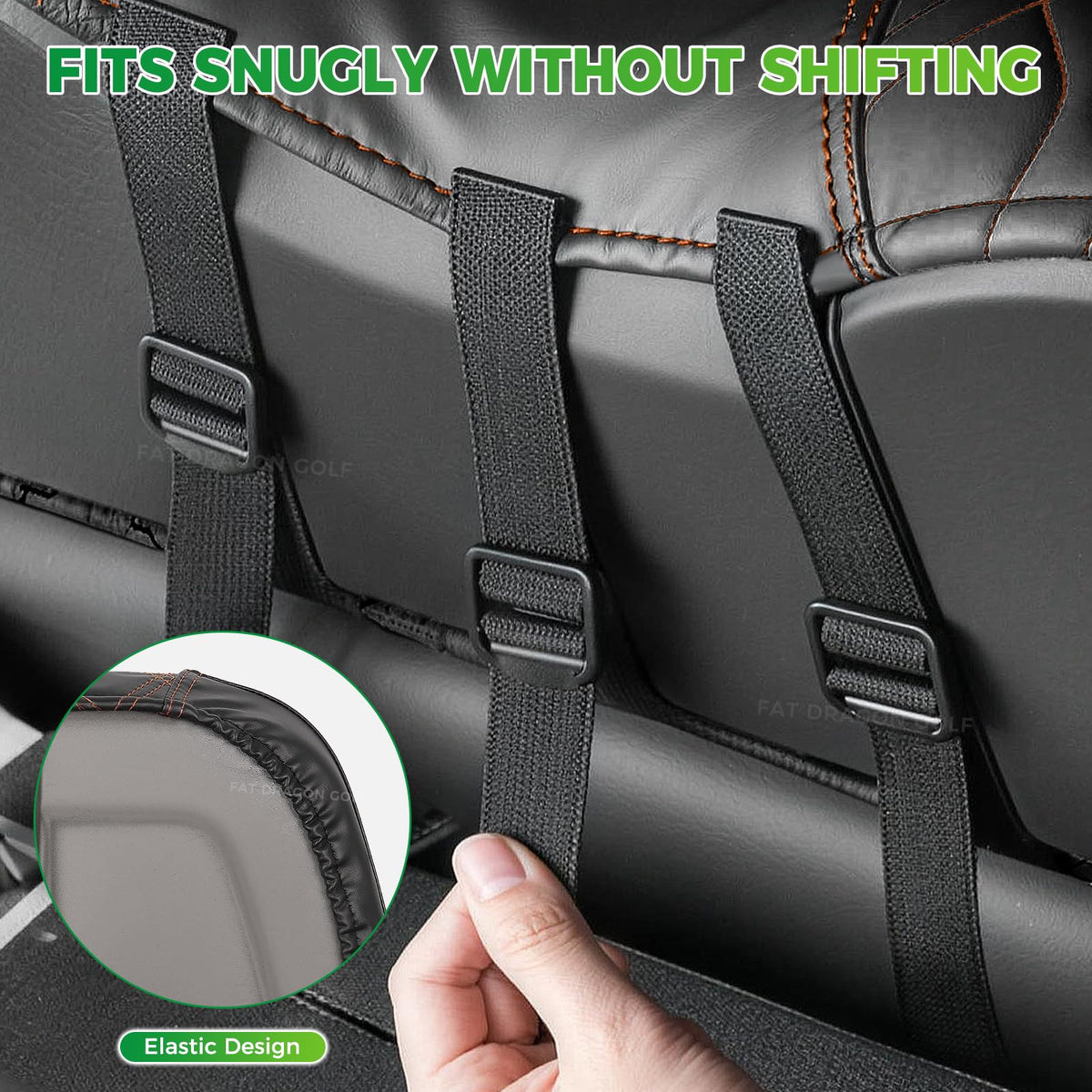 Panglong OEM-front-seat cover for 2000.5-up Club Car DS installation.