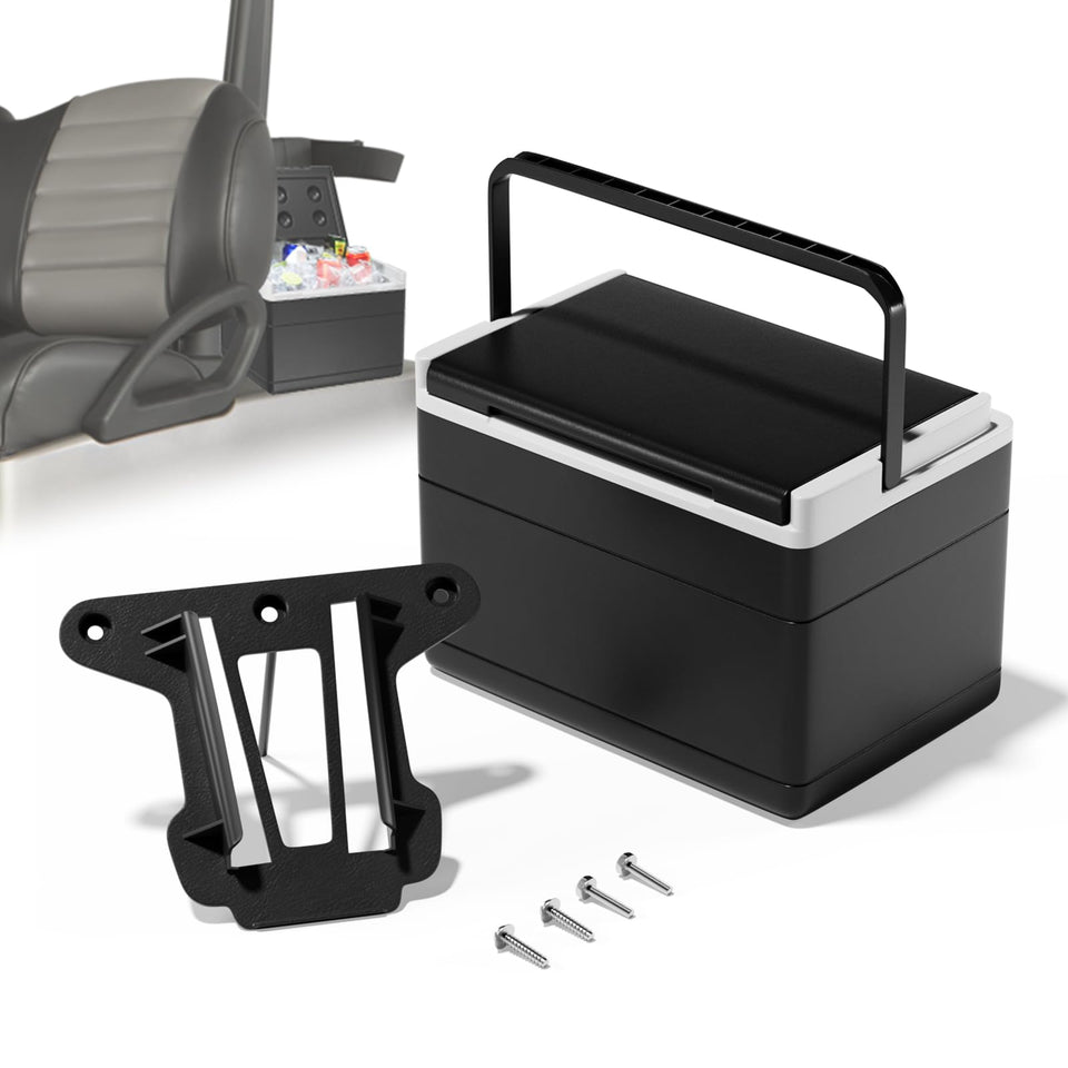 Panglong golf cart cooler mounting bracket secures on kart for easy install