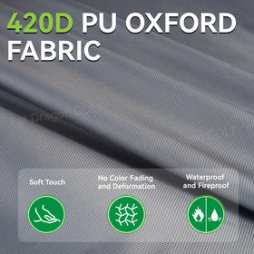 Panglong golf cart cover shows three zippered doors for easy access.