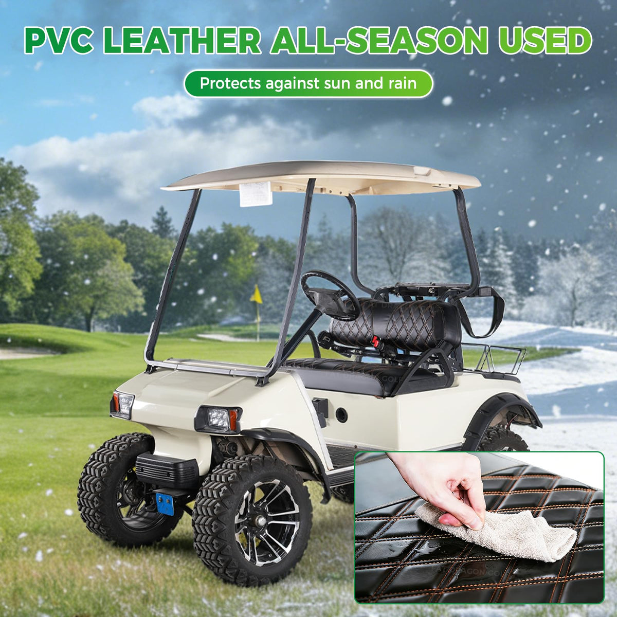 Panglong UV-resistant seat cover protects from sun fading.