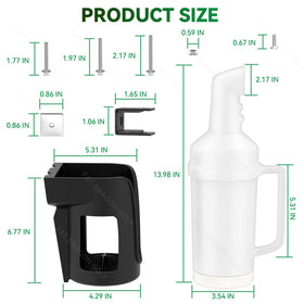 Panglong golf cart mounting system compatible with Yamaha Club Car EZGO.