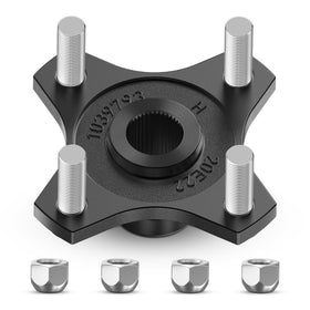 Panglong rear wheel hub assembly for golf cart showing solid construction and fit