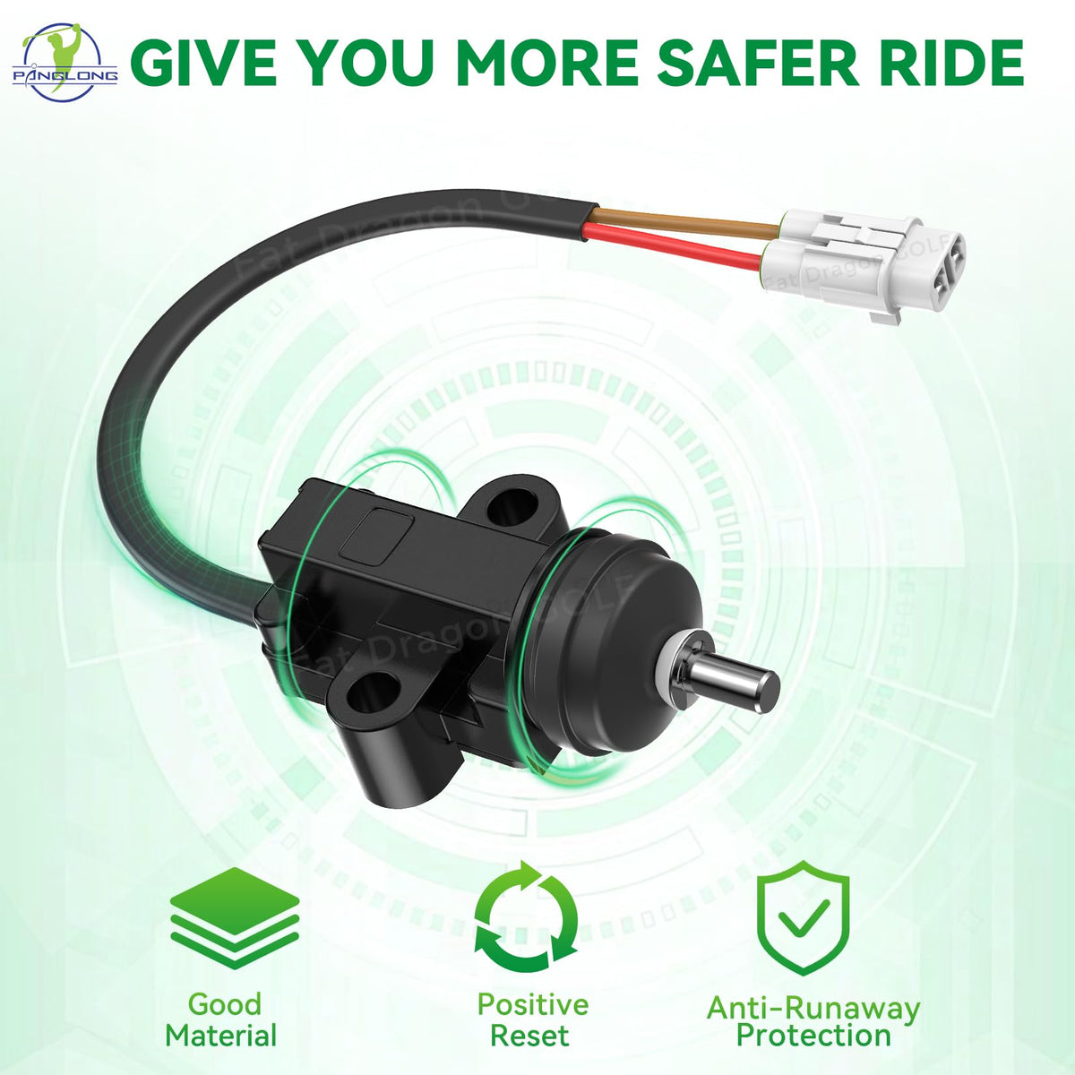 Panglong stop switch for Yamaha G19/G22 — secure compatibility and responsive pedal action.
