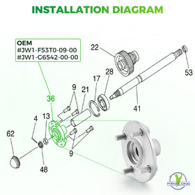 Panglong rear wheel hub bearing fitment supports smooth operation and reduced wobble.