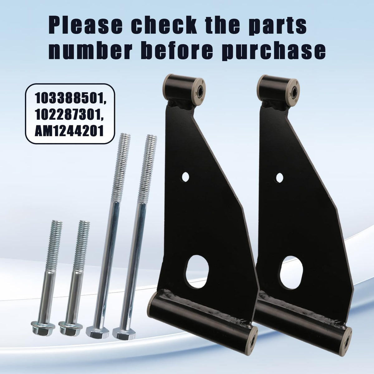 Panglong A-arm assembly kit for Club Car with complete hardware