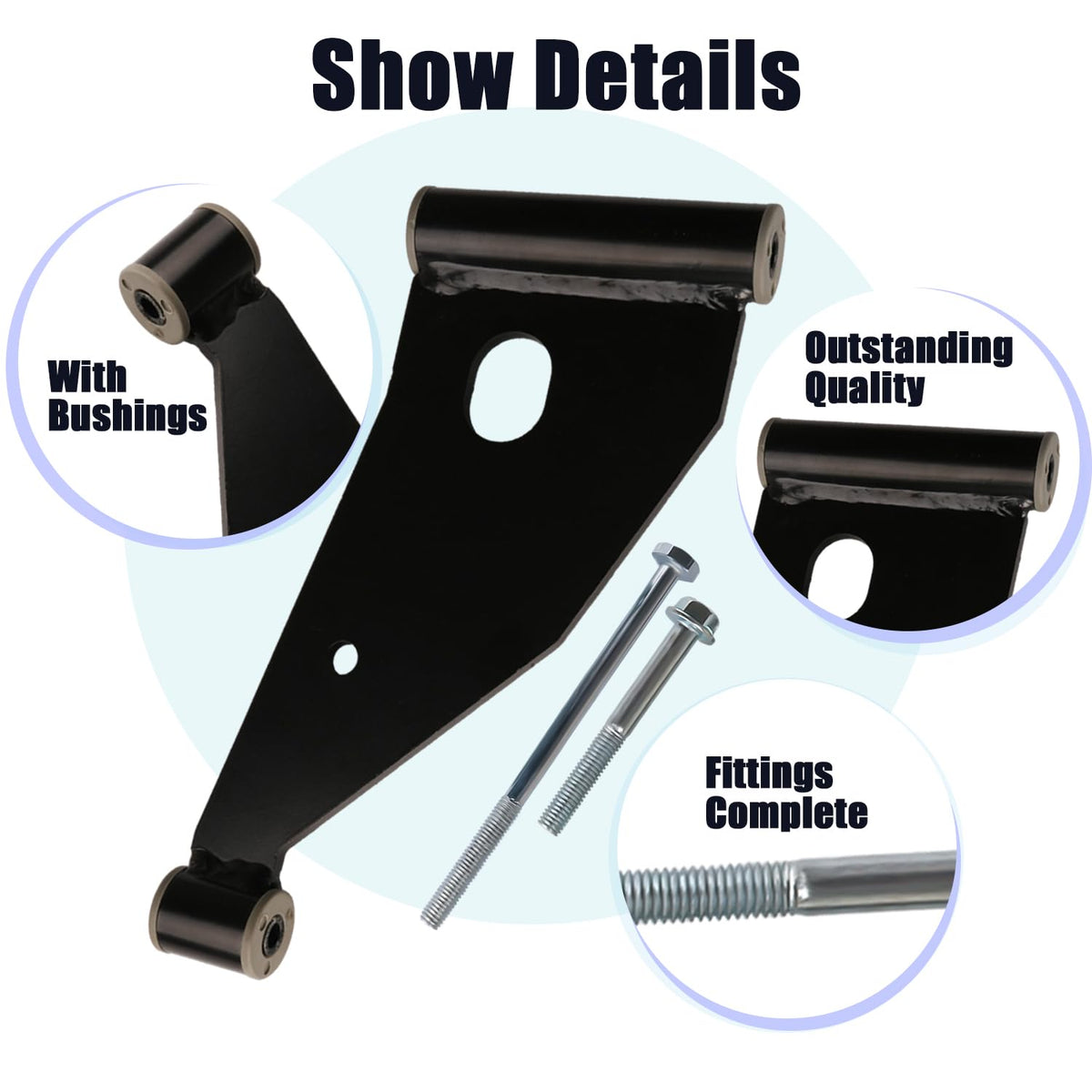 Panglong Delta A-Plate kit with bushings and sleeve ready for installation