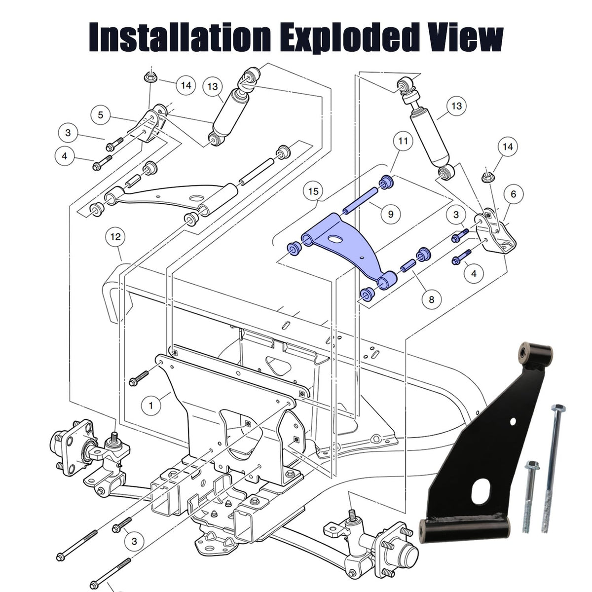 Panglong Delta A-Plate kit compatible with Tempo carts (2018+)