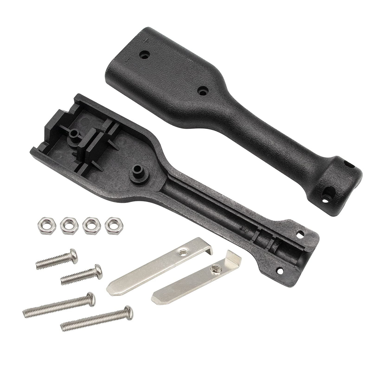 Panglong nylon-reinforced housing connector with pins and screws for easy installation.