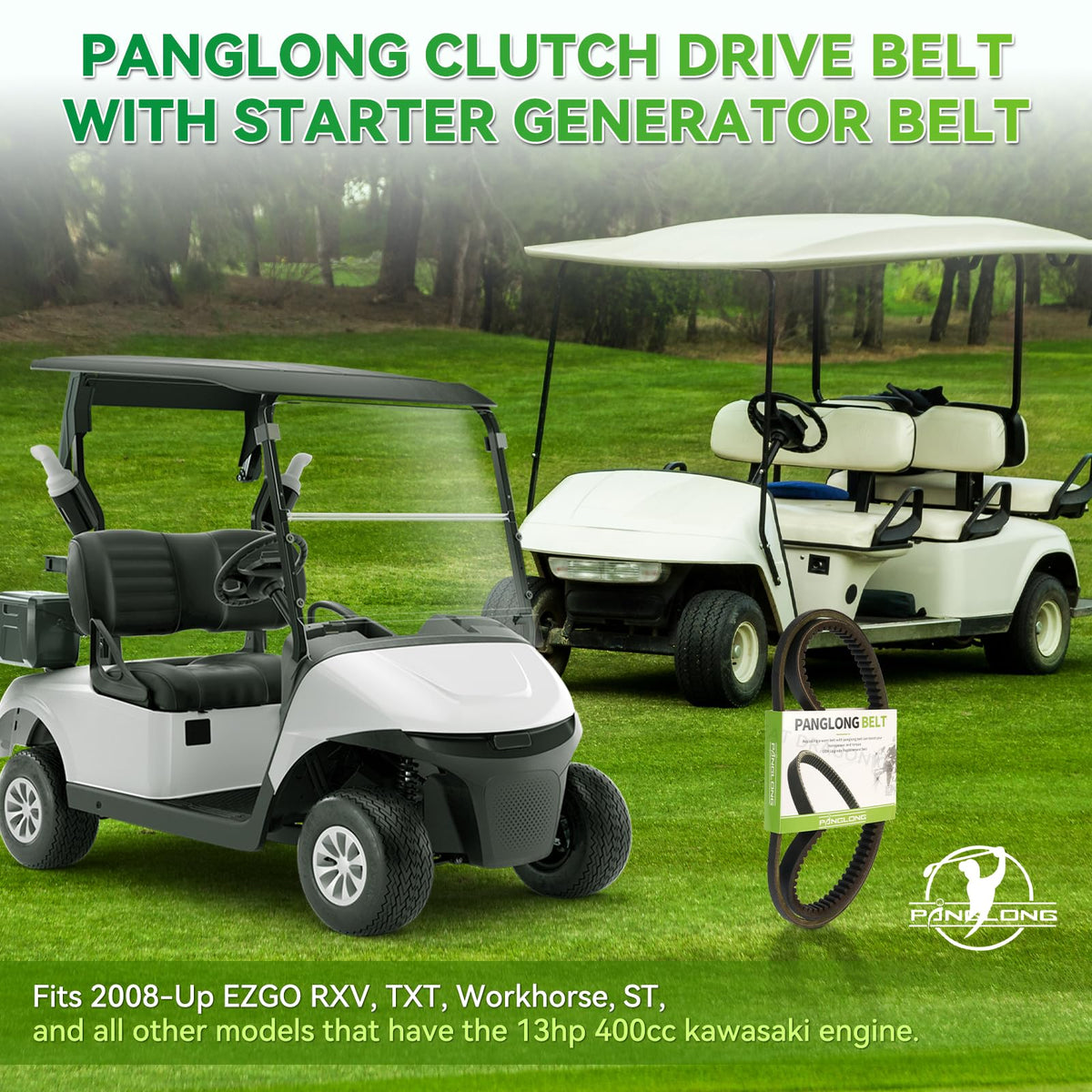 Panglong OEM replacement belt for easy, tool-free installation.