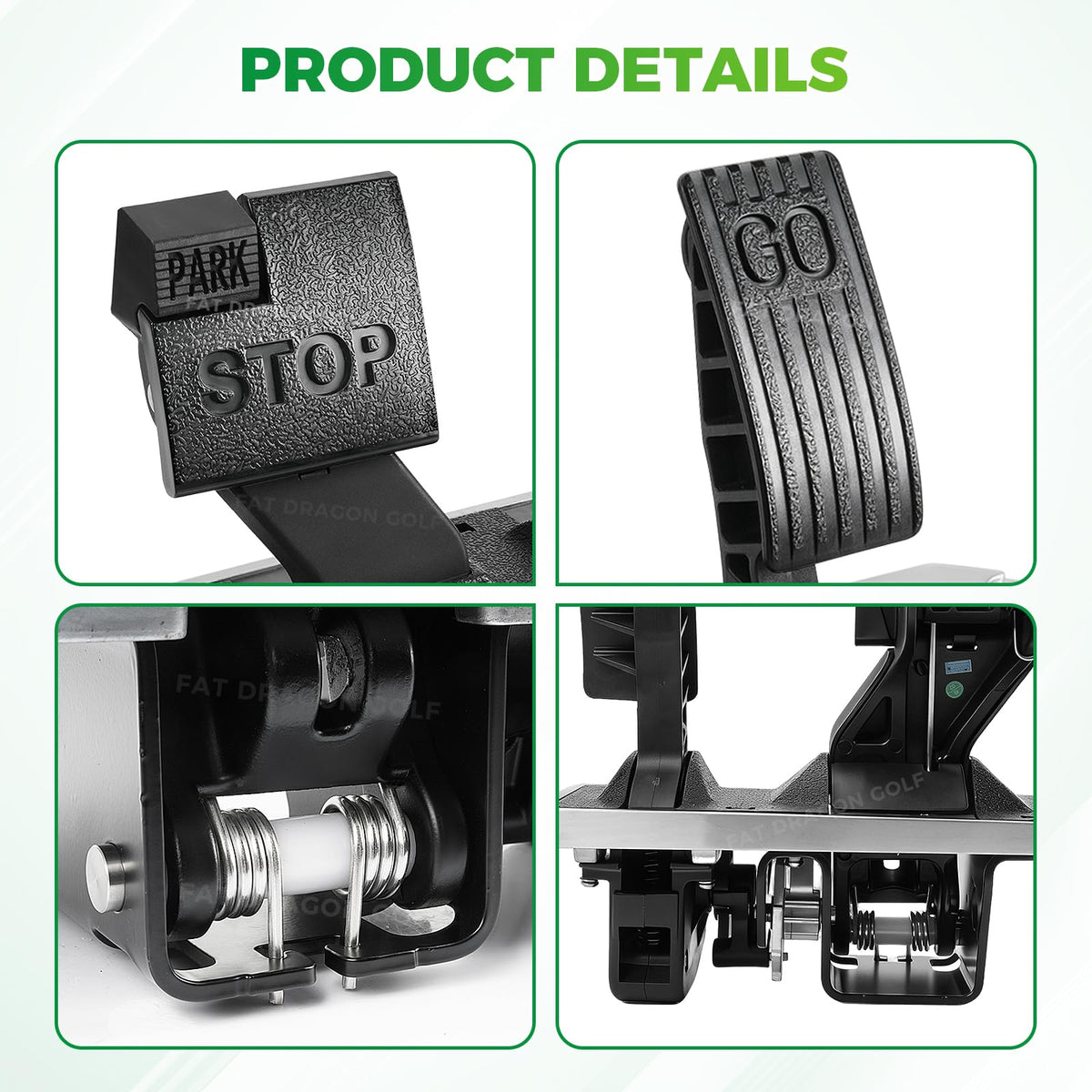 Close-up of Panglong pedal assembly showing original-fit alignment.