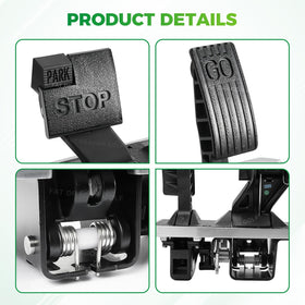 Close-up of Panglong pedal assembly showing original-fit alignment.