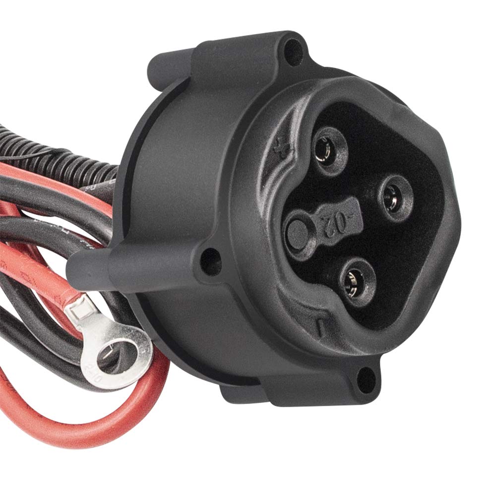 The Panglong Powerwise receptacle offers a durable, secure connection for Yamaha golf carts.
